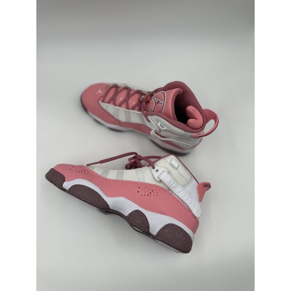 *NEW* Youth NIKE AIR Jordan 6 Rings J (GS)  CORAL CHALK (323419 616) Size 6 - Picture 2 of 14